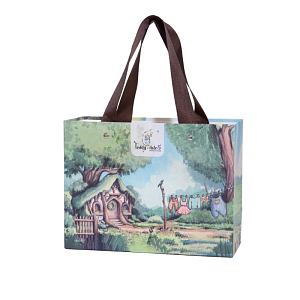 Медведь Lina TeddyTales, с длинной шерстью, M, персиково-розовый, 30 см